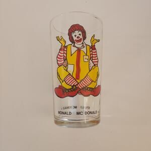 McDonalds Vintage Ronald McDonald Glass